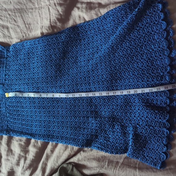 Beautiful royal blue crochet dress - Picture 11 of 11